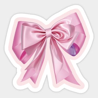 Pink Bow Ribbon Sticker